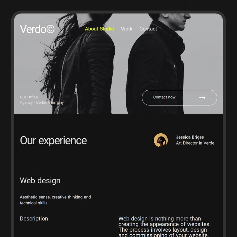 Portfolio Web — Filmmaker